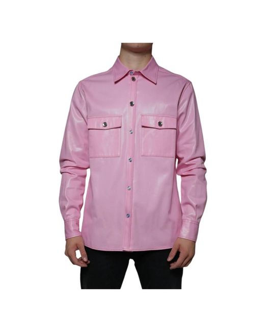 Dolce & Gabbana Pink Light Jackets for men