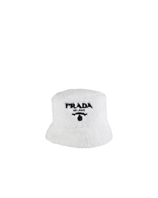Prada Bob Hat in het White voor heren