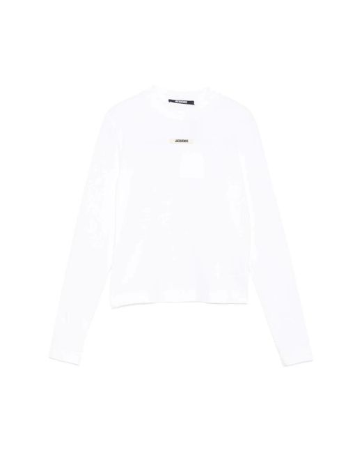 Jacquemus White Long Sleeve T-Shirts