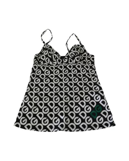 Dolce & Gabbana Black Sleeveless Tops