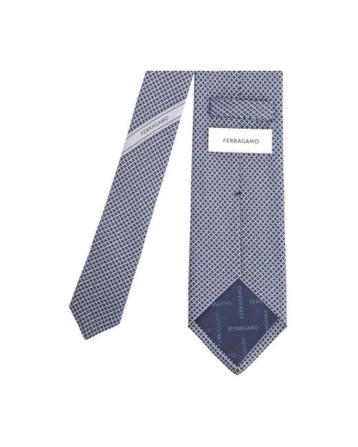 Ties Ferragamo de hombre de color Blue