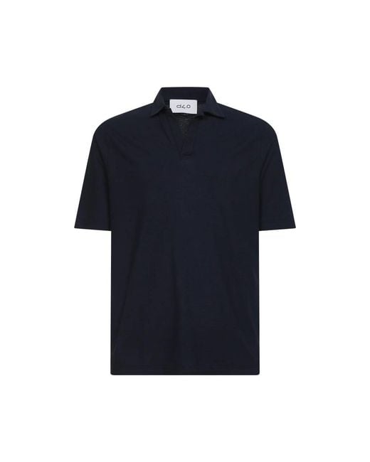 D4.0 Blue Polo Shirts for men