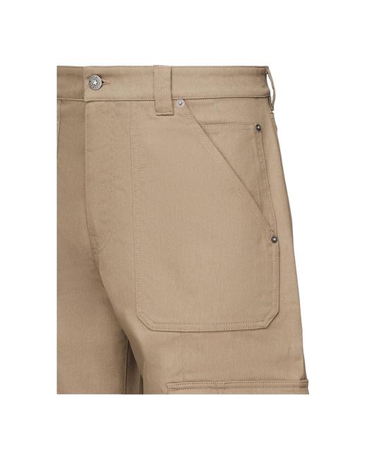 Golden Goose Deluxe Brand Natural Straight Trousers for men