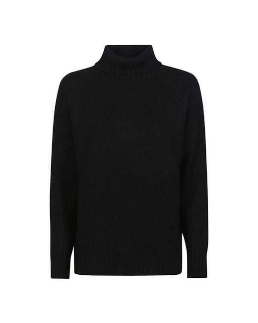 Drumohr Black Turtlenecks