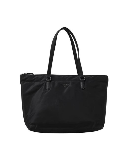 Emporio Armani Black Tote Bags