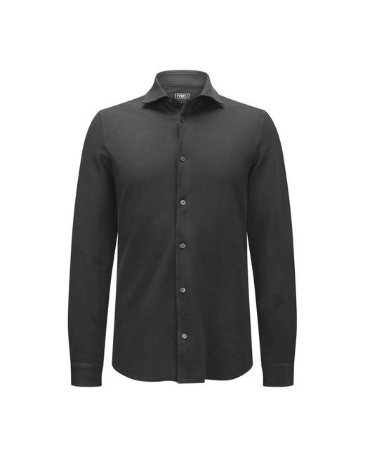 Fedeli Black Casual Shirts for men