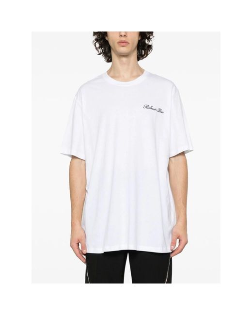 Balmain White T-Shirts for men
