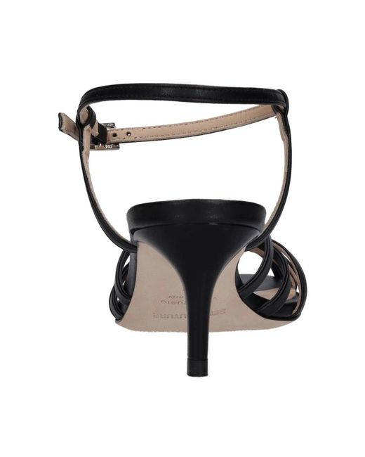 Semicouture Black High Heel Sandals