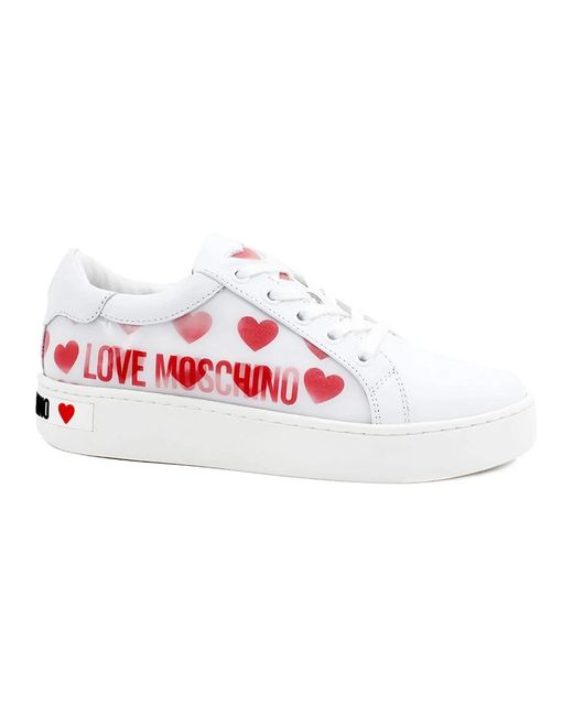 Love Moschino Sneakers in het Red
