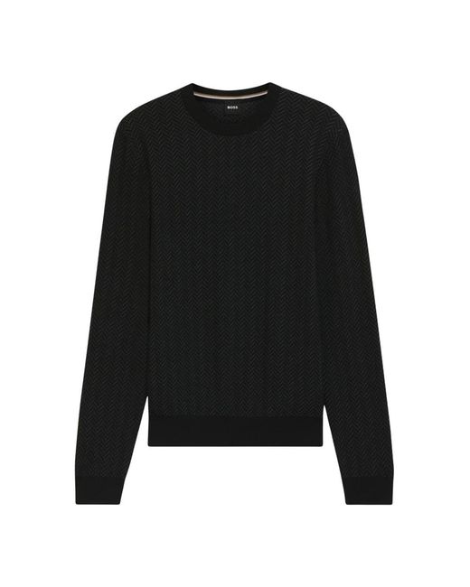 Boss Black Round-Neck Knitwear for men