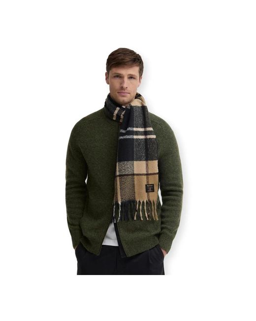 Barbour Black Winter Scarves
