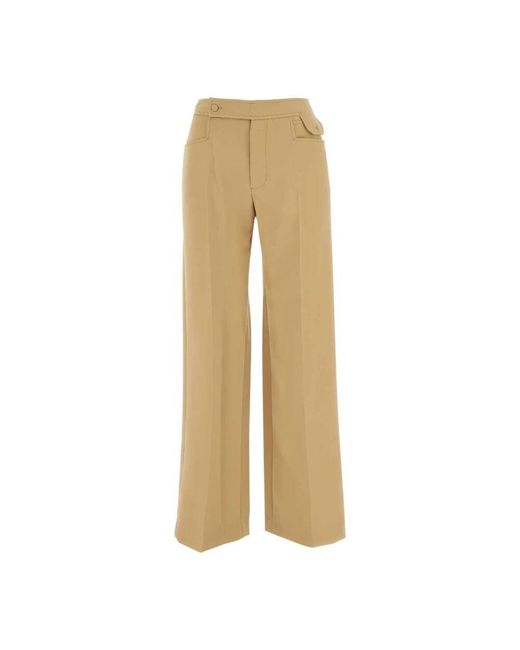 Trousers > wide trousers Low Classic en coloris Natural