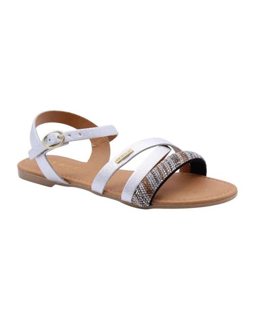 Flat Sandals Scapa de color Brown