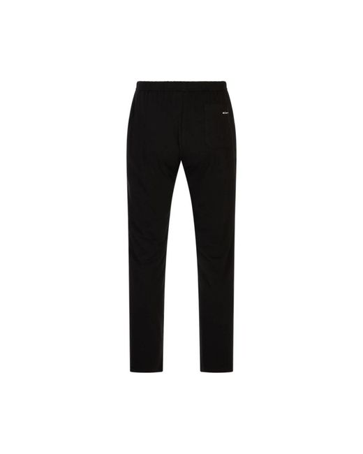Kiton Black Slim-Fit Trousers for men