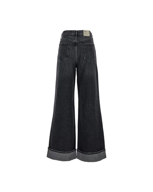 Agolde Black Wide Jeans