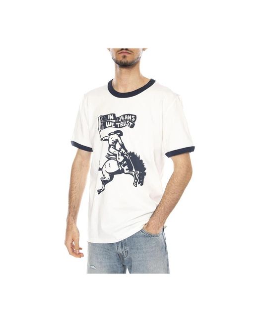 T-Shirts di Wrangler in White da Uomo
