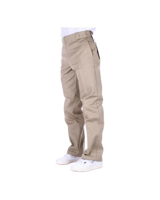 Dickies Natural Straight Trousers for men