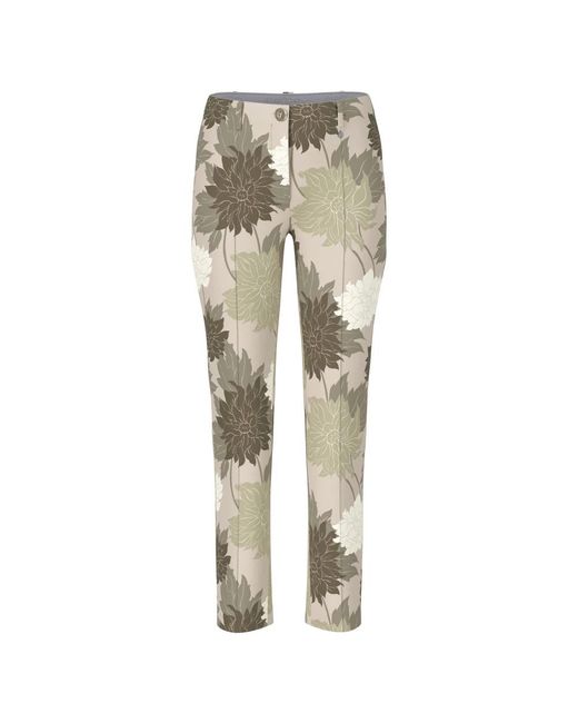 Slim-Fit Trousers Marc Cain de color Natural
