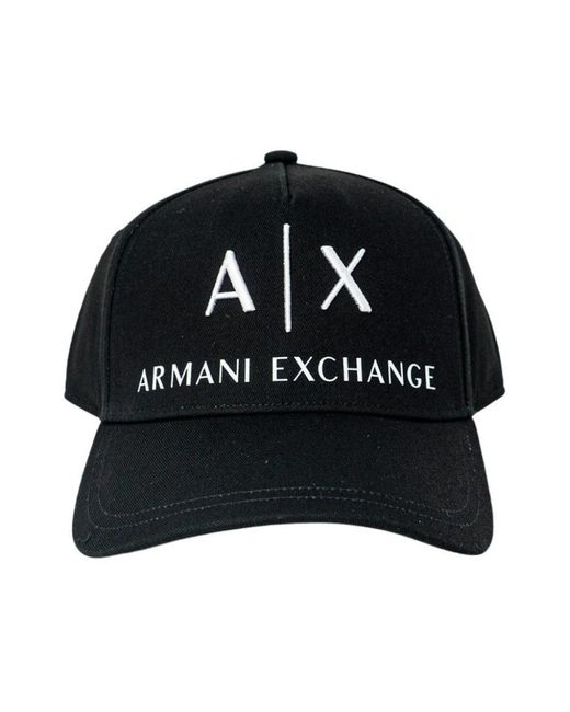 Armani Exchange Black Caps for men