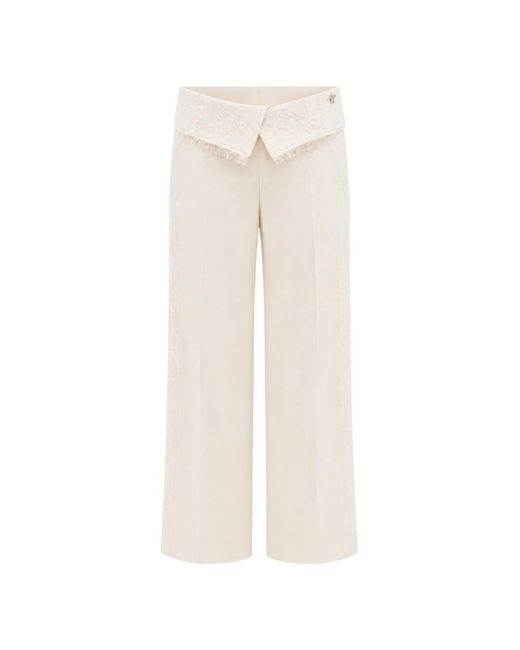Souvenir Clubbing Natural Cropped Trousers