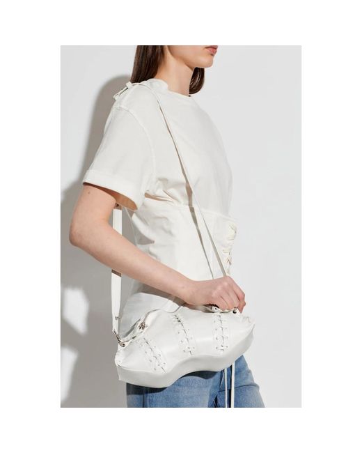 McQueen White Manta Bag