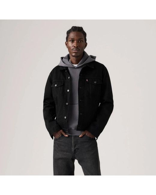 Levi's Trucker Jacket in het Black voor heren