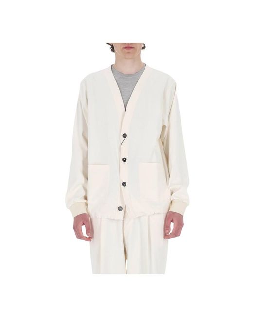 Cardigans Herno de hombre de color White