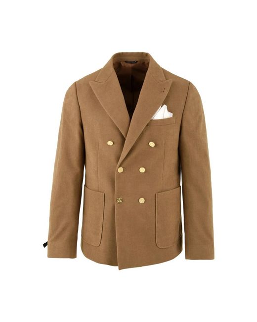 Daniele Alessandrini Brown Blazers for men