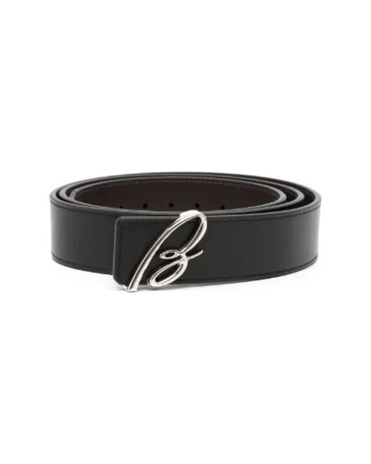 Brioni Black Belts for men