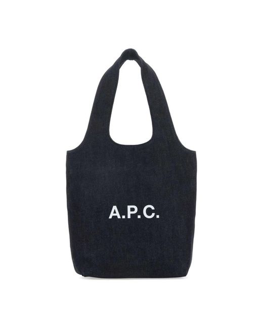 A.P.C. Blue Shopping Bags
