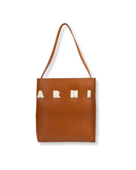 Marni Brown Shoulder Bags