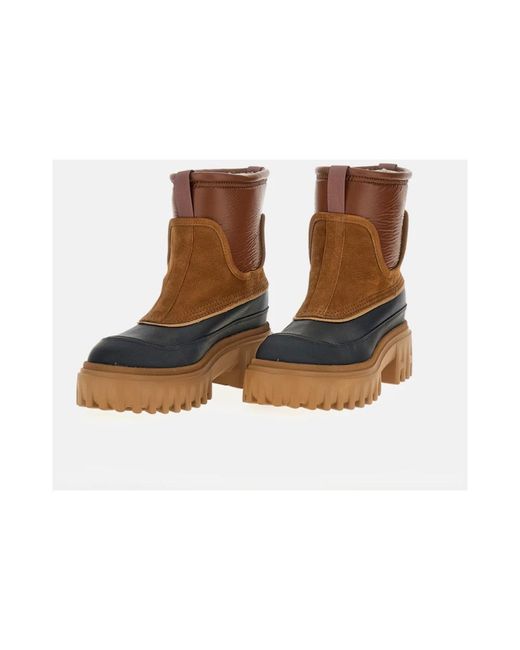 Hogan Brown H700 Ankle Boot