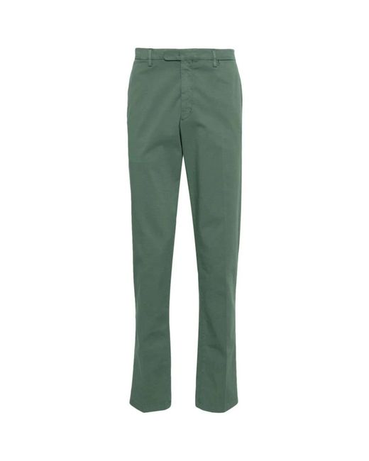 Boglioli Green Slim-Fit Trousers for men