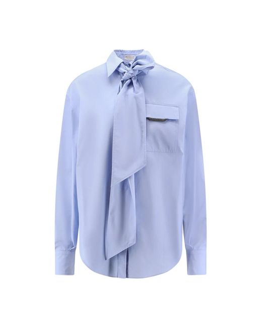 Shirts di Brunello Cucinelli in Blue