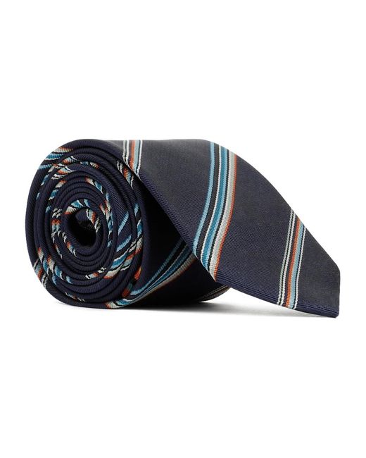 Paul smith 6cm stripe tie di PS by Paul Smith in Blue da Uomo