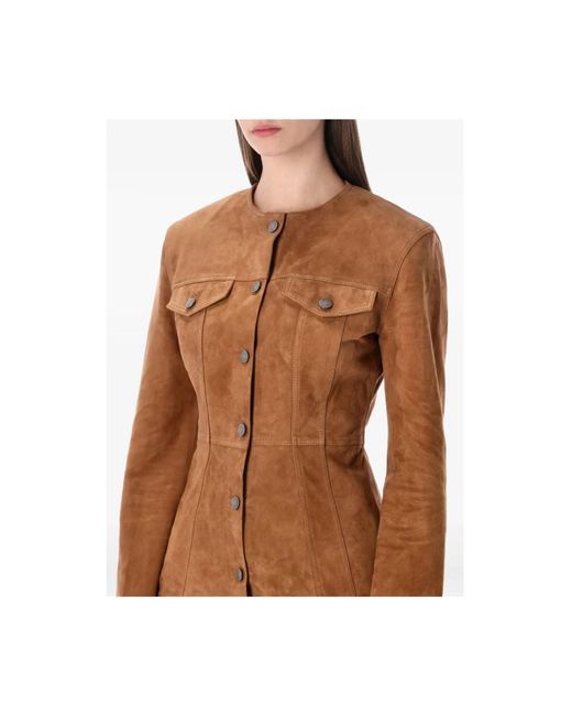 Haikure Brown Leather Jackets
