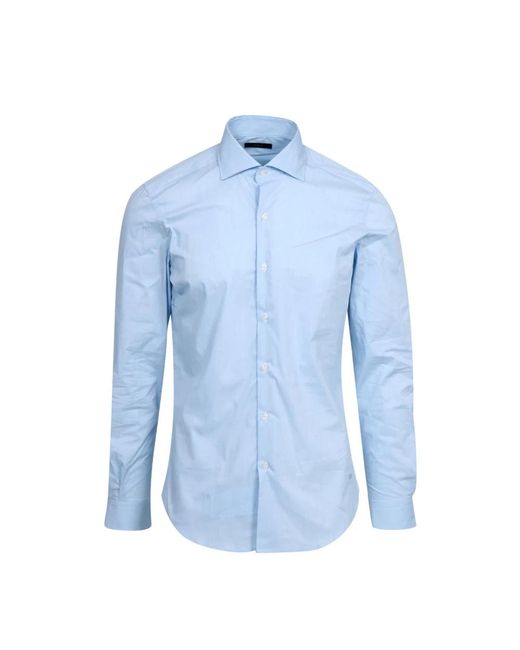Fay Blue Formal Shirts for men
