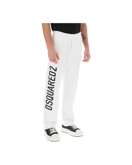 DSquared² White Sweatpants for men