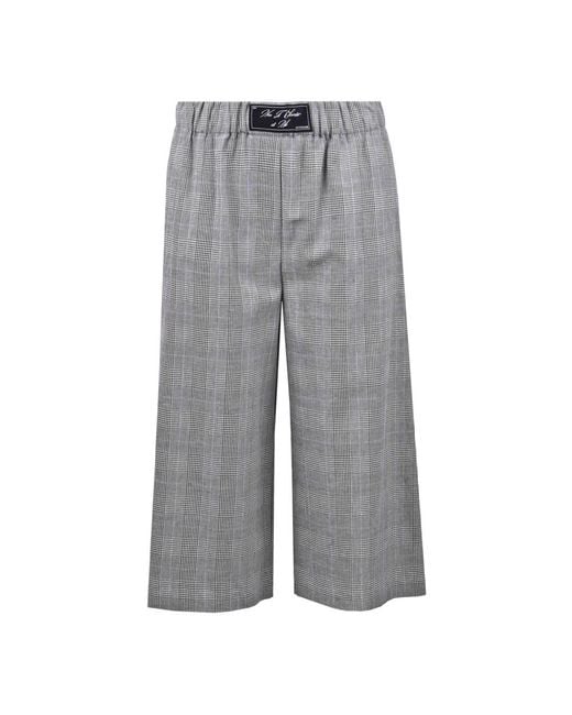 Ottod'Ame Gray Cropped Trousers