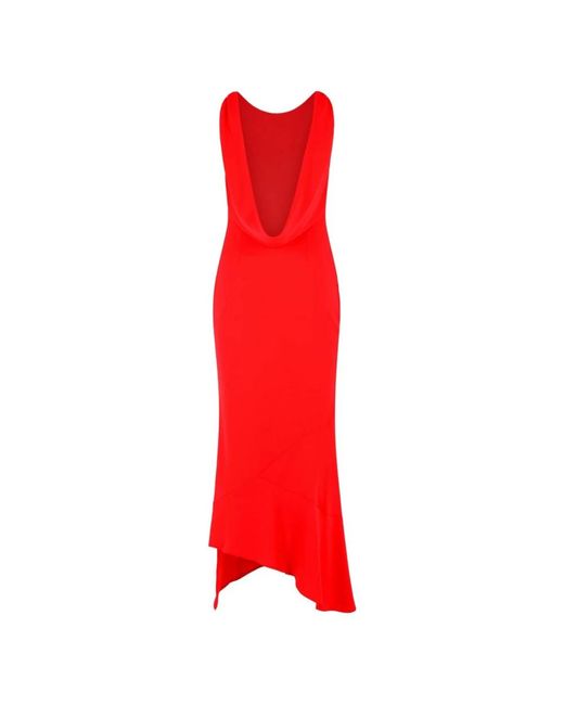 Midi Dresses ANDAMANE de color Red
