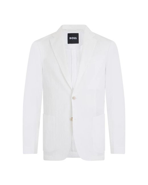 Boss White Blazers for men