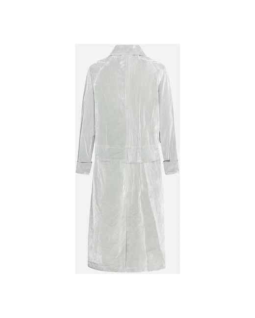 Alysi Single-Breasted Coats in het White