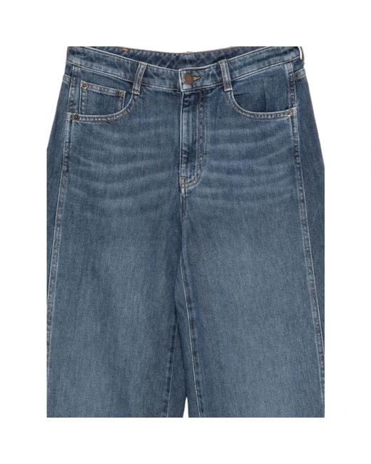 Emporio Armani Blue Wide Jeans