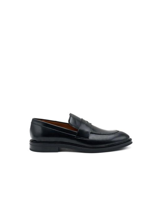 Frau Black Leder mokassin mit gummisohle