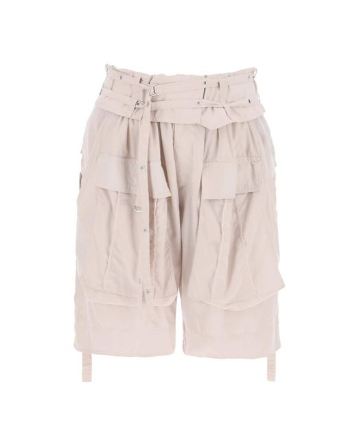 Shorts cargo con cintura plegada Isabel Marant de color Pink