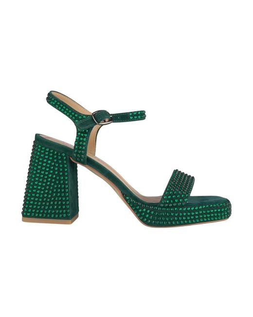 Alma En Pena. Green High Heel Sandals