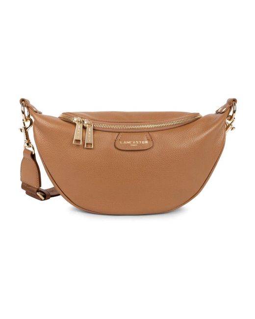 Lancaster Brown Gürteltasche Mit Reißverschluss Dune Kamel