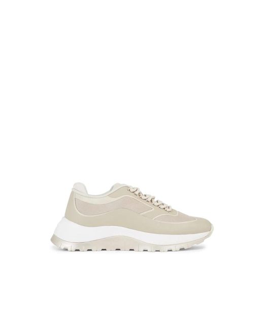 Zapatillas deportivas grises logo textil Calvin Klein de color White