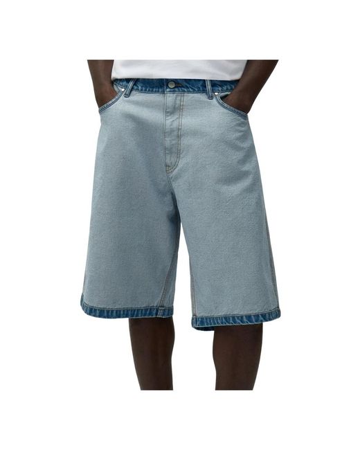 Arte' Denim Inside/Out Shorts in het Blue voor heren