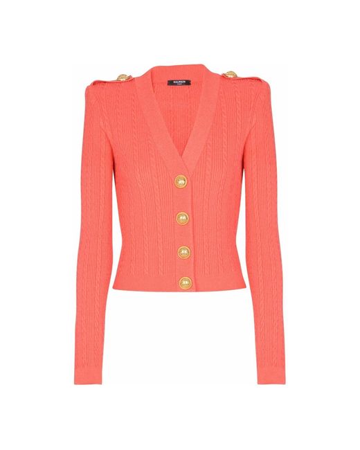 Cardigans Balmain de color Pink